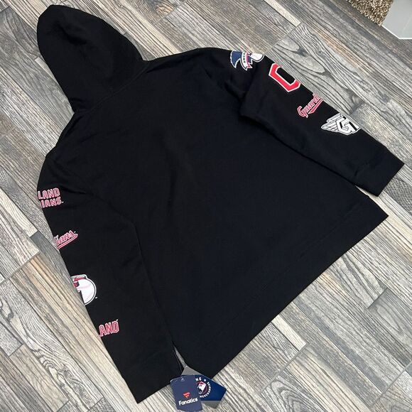 🔥⚾️ NWT CLEVELAND GUARDIANS MLB Hoodie Sweatshirt Black/Red Size Lg - Brand NEW - Picture 10 of 13